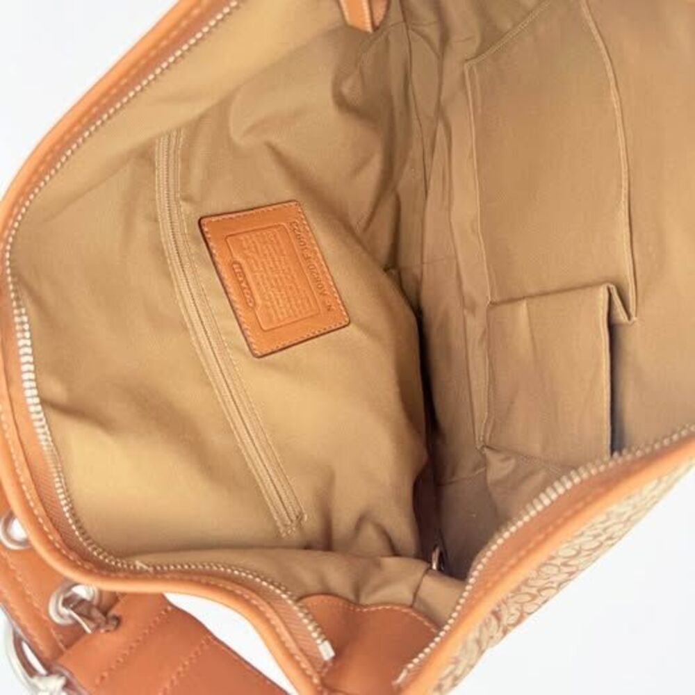 COACH brown and tan vintage Y2K hobo shoulder bag - Picture 5 of 7
